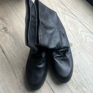 Bass leather black ankle boots 8.5
